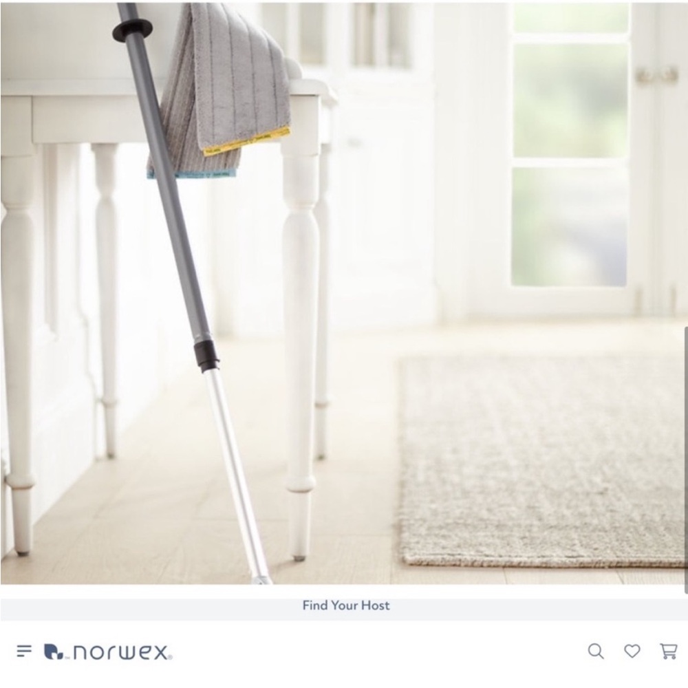 NORWEX Large NEW Mop Set with Gray Black or Blue Pads and Baclock Technology - Picture 5 of 8